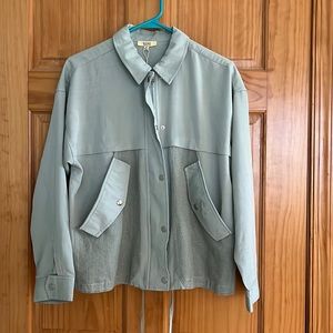 Sage green thin jacket